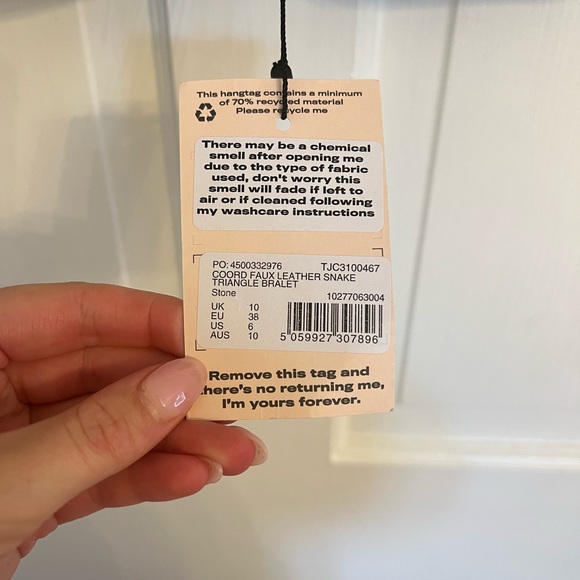 Faux Leather Snake Print Split Flare Pants & bralette - Picture 2 of 8